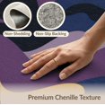 thumbnail image 6 of ODIKA 3'x5' Washable Accent Rug Pet Friendly, Non-Shedding Mat Purple Gold Celestial Waves and Starry Design Elegant Flowing Lines with Abstract Night for Bedside, Nursery Room, 6 of 7