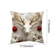 thumbnail image 3 of Funda de almohada navideña, decoración navideña, decoración de sofá, almohada de lino, funda de almohada para sofá de casa, decoración navideña, 45 x 45 cm, 3 of 5