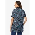 thumbnail image 2 of Woman Within Plus Size Perfect Printed Short-Sleeve Polo Shirt, 2 of 5