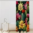 thumbnail image 2 of Cactus Waterproof Shower Curtain Set with Hook, Printed Bathroom Decoration - Shower Curtain Set, 2 of 5