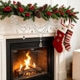 thumbnail image 4 of Clear Acrylic Crystal Swag Garland Ornaments,3Pcs Triple Layer Teardrop Bead Chain with Hooks for Christmas Tree, Wedding Mantel Party Home Decor, 15.75in by XSAOP, 4 of 6