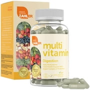 Multivitamin Digestion, Daily Multi + Gut Health Support With Digest Complex & Probiotics, 60 Capsules, Zahler