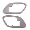 thumbnail image 3 of Kit de Molduras de la Cubierta de la Manija Interior de la Puerta Juego de 2 Piezas de Manija Interior de Coche para Decoración de Puerta Interior Juego Gris de Repuesto para ANGGREK  Otros, 3 of 8