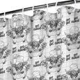 thumbnail image 3 of White Highland Cow Bathtub Flower Pattern Shower Curtain 36"x72" ,Bathroom Decorative Shower Curtains Set with 12 Hooks,Modern Waterproof Washable Shower Curtain, 3 of 6