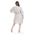 thumbnail image 3 of Vestido de lino a rayas Roman Fashion /Tallas Extras, 4085 (Líneas negro) negro 36, 3 of 6