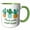 Green/White, variant on 3drose, Image of Emoji with Text of Its Okay to Hold Space, 15oz Two-tone Red Mug