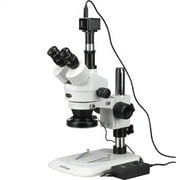 AmScope 3.5X-45X Zoom Stereo Microscope with 144-LED Light + 1.3MP Digital Camera New