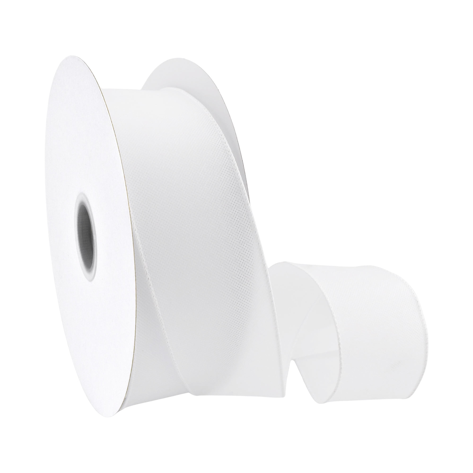 Homeford Breeze Spunbound Polypropylene Solid Floral Wrap Ribbon, 2-1/2-inch, 50-yard, White