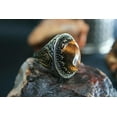 thumbnail image 3 of Roarsilver Sterling Silver Ring, Tiger Eye Stone, Handmade 925k Silver, Gift For Him and Her | 13, 3 of 5