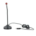 thumbnail image 2 of Micrófono Con Cable De Cuello De Cisne Micrófono De Escritorio De Recogida De 360 ​​​​grados Para Reuniones De Transmisión En Vivo Y Podcasting Negro, 2 of 8