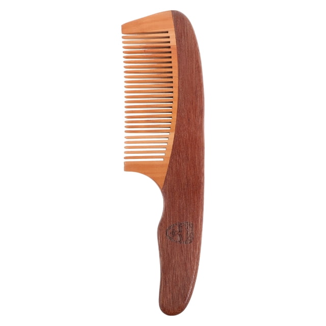 Peine de barba portátil para hombres, peine de dientes anchos, peine para peinar cabello rizado, peine de masaje para el cuero cabelludo para el cuidado y peinado de la barba.