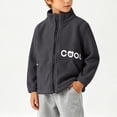 thumbnail image 7 of Toddler Boys Polar Fleece Jacket Full Zip Stand Collar Warm Outerwear Coat with Pockets Long Sleeve Fall Winter Casual Active Tops Cute Graphic School Playwear, Size 5-6, 7 of 7
