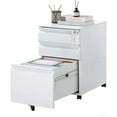 thumbnail image 1 of EDTara Fully Assembled 3-Drawer Metal Filing Cabinet, Mobile Home Office Organizer With Casters, Lock, and Support for Letter/a4/Legal Sizes, 1 of 9