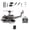 Distressed Navy Gray - 1 battery, variant on C032 6-Axis Gyro Flybarless RC Helicopter with One-Key Takeoff/Landing, 1/48 Scale UH-1 Huey 6CH 3D Invert Flight Brushless RC Helicopter with Altitude Hold & Optical Flow Positioning