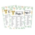 thumbnail image 1 of Inkdotpot 50 Sheets What'sIn Your PurseBaby Shower GameCards Baby Cheetah Jungle Animals Activity CardsPartyIdea Baby Shower Party Supply, 1 of 5
