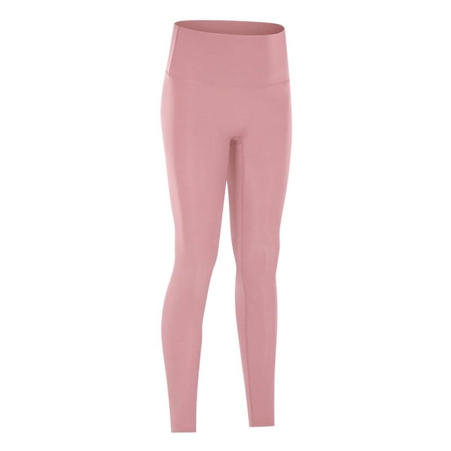 Pantalones de yoga nude agradables para la piel con cintura alta, que levantan el abdomen y los glúteos, ejercicios elásticos, pantalones de mujer de corte ajustado
