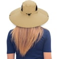 thumbnail image 2 of Women Super Wide Brim Sun Hat UPF50+ Waterproof Bucket Hat for Fishing, Hiking, Camping, 2 of 5