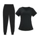 thumbnail image 5 of Conjunto de traje médico para mujer, ropa de trabajo lavable a máquina, suave, con bolsillos, uniforme para enfermería, pantalones para correr SG, 5 of 8