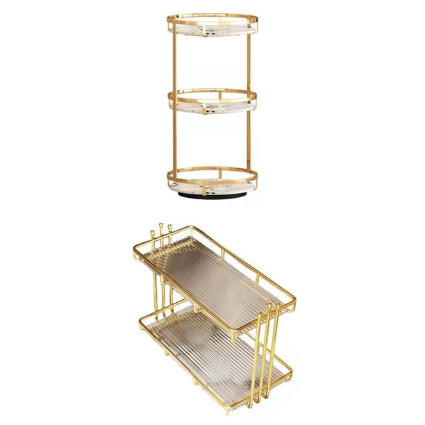 Juego de 2 Bandejas Organizadoras para Baño y Cocina , Estilo B
