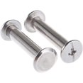 thumbnail image 1 of Remaches de tornillo M5 Tornillo de acero inoxidable 304 Macho Hembra Remache a presión Tornillo Libros Álbum de fotos Tornillo de encuadernación DUO ER (Longitud del vástago: 23 mm (10 piezas)), 1 of 5