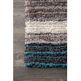 thumbnail image 7 of Drey Striped Shag Area Rug, 7 of 7