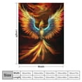 thumbnail image 4 of RUIYC Custom Special Design funny Amazing Black Feathers Blankets Throws White, 4 of 6