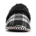 thumbnail image 3 of MUK LUKS Women's Frida Scuff Slippers - Black Plaid, S (5-6), 3 of 9