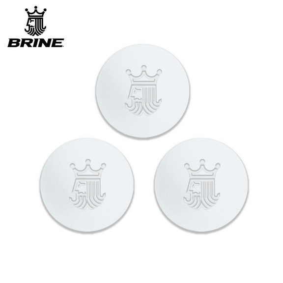 Brine 3pk 2" Rubber Lacrosse Balls - 3 White Lacrosse Balls