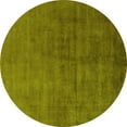thumbnail image 1 of Ahgly Company Indoor Round Oriental Yellow Industrial Area Rugs, 7' Round, 1 of 4