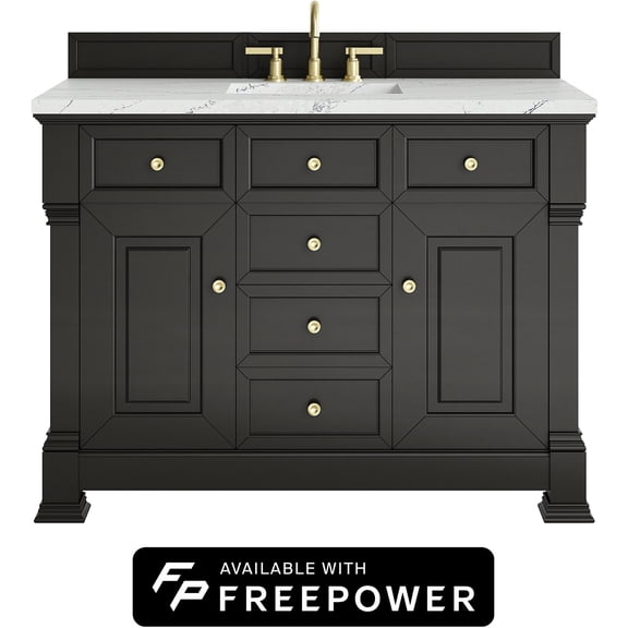 James Martin Vanities 547-V48-BKO-FENC Brookfield 48" Free Standing Single Basin Poplar