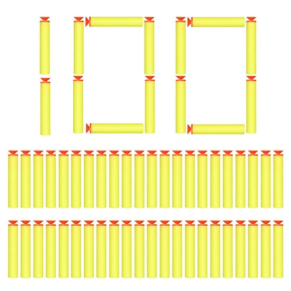 100 Uds 7,2 cm EVA suave ventosa cabeza recarga dardos suaves juguete al aire libre regalos para niños YUNYI BRAND Deportes