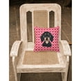 thumbnail image 2 of Smooth Black and Tan Dachshund Fabric Decorative Pillow, 2 of 2