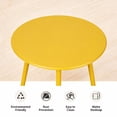 thumbnail image 3 of Decksplore Metal Outdoor Patio Side Table, Round Weather Resistant End Table, Yellow, 3 of 6