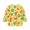 thumbnail image 4 of CCRFTGI Cute Shirts for Kids Girls Size 6 3/4 Sleeve Fruit Print Clothes for Teen Girls Tee Shirts Summer Trendy Loose Comdy Crew Neck T-Shirts Yellow 7-8 Years, 4 of 4