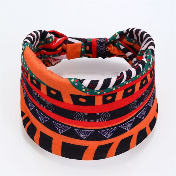 ISUHAZBO Wide Headbands for Women Boho Staly Sweat Wicking Hair Band Soft Stretchy Wide Wrap Extra Turban Head Sport Workout Headband Hair Accessories Headband for Women Non Slip One Size