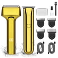 thumbnail image 1 of Afeitadoras eléctricas GSKY para hombre, set de cortadora Gold Baber, recortadora de pelo y afeitadora de láminas, recortadora de barba para hombre, 1 of 5