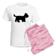 thumbnail image 6 of CafePress - Scottish Terrier Women's Light Pajamas - Women's Short Sleeve Print T-Shirt and Pants Light Cotton Pajama Set, 6 of 7
