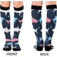 thumbnail image 2 of Coolnut Shark Compression Socks for Men & Women 1 Pack, Knee High Stockings for Running, Sport, Hiking & Travel, 2 of 6
