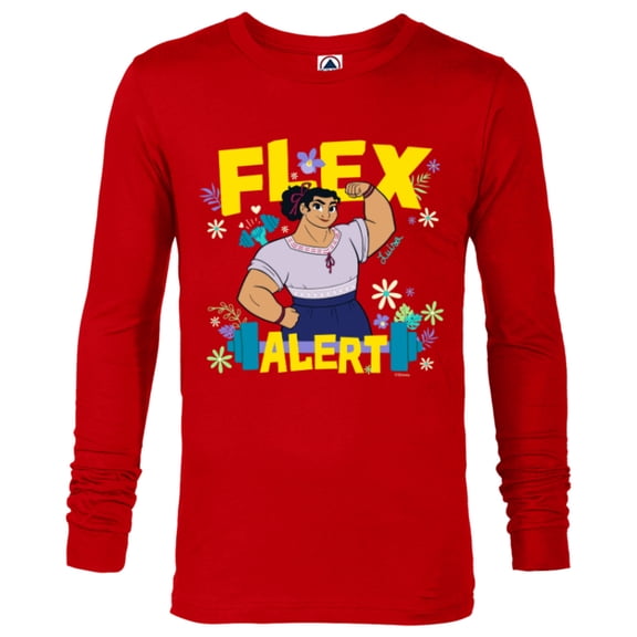 Disney Encanto Luisa Madrigal Flex Alert - Long Sleeve T-Shirt for Men – Customized-New Red