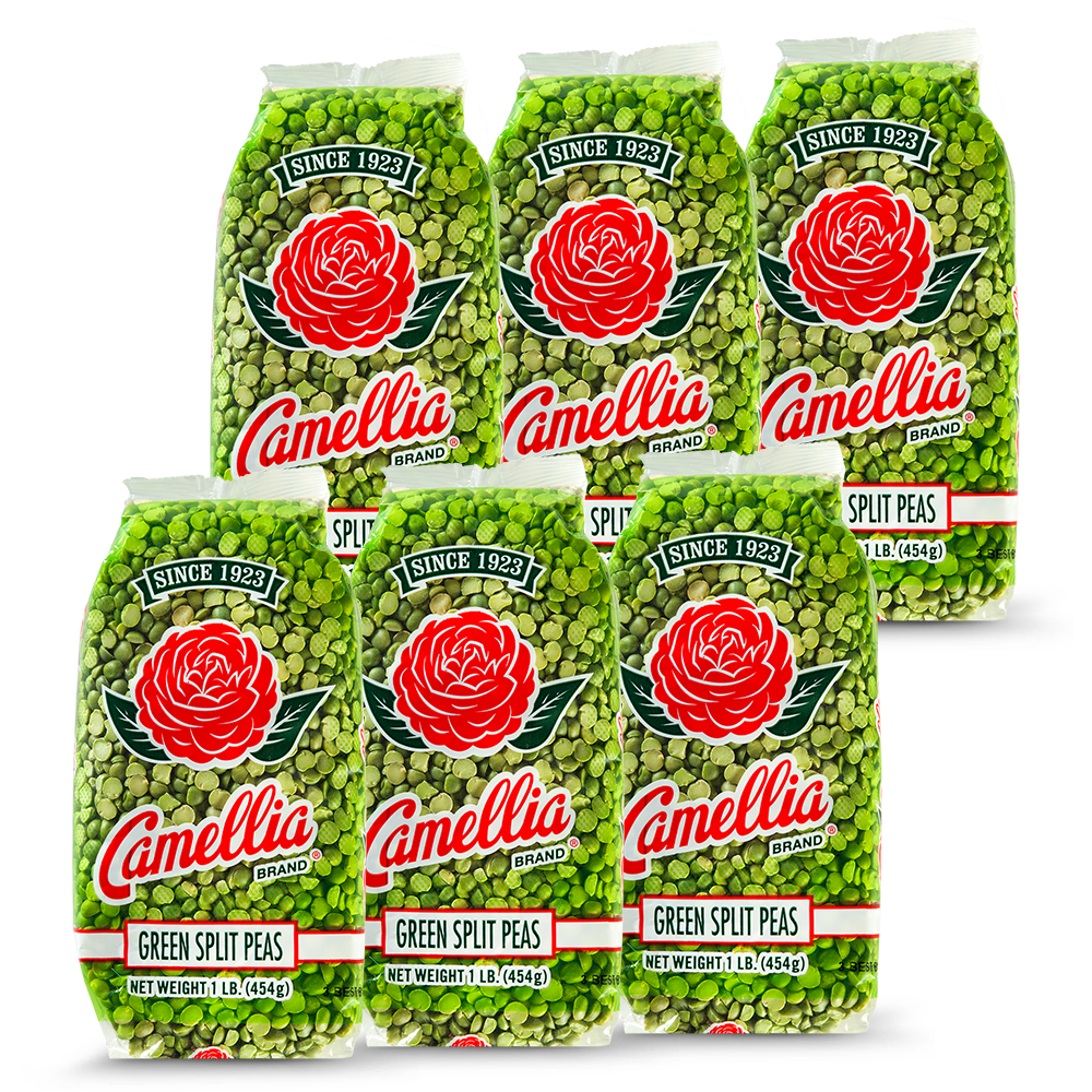 Camellia Brand Dry Green Split Peas 1lb (6pk)