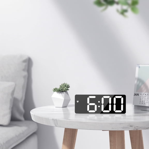 on Home ABPWLY Smart Digital Alarm Clocks for Bedrooms, LED Screen, Snooze, Dimmable, Temperature, Date, 12/24hr, Small Electronic Desk Clock for Kitchen Office Holiday Gifts Home Decoration