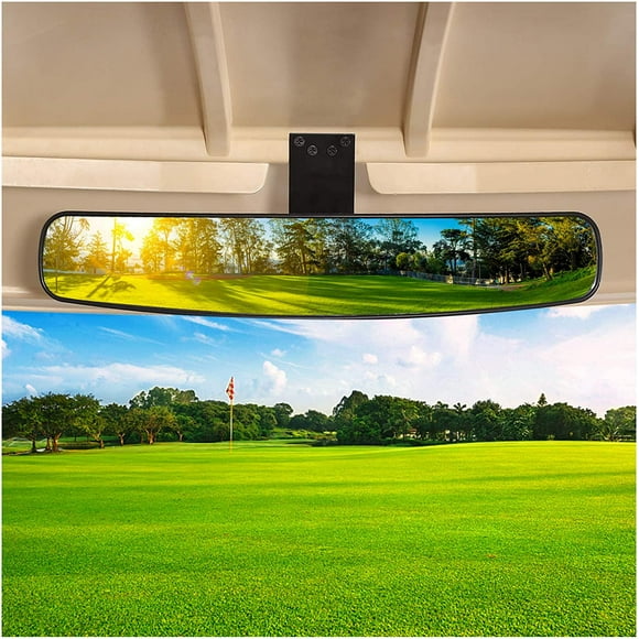 10L0L Miroir Panoramique Convexe Voiturette de Golf pour EZGO, Voiture de Club, Yamaha, Voiturette de Golf Rétroviseur