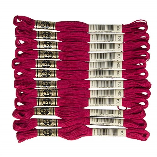 DMC Cotton 6-Strand Embroidery Floss, 8 m (8.7 yd), Red