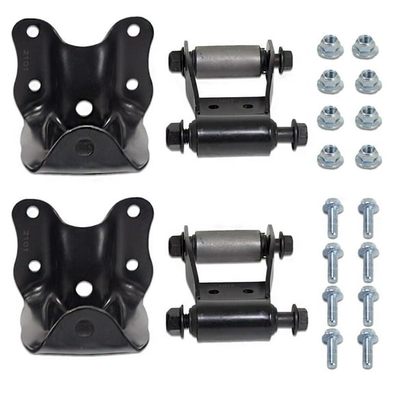BST BSSP Rear Leaf Spring Hanger Bracket and Shackle Kit Compatible with 1986-2011 Ford Ranger 1994-2010 Mazda B2300 B3000 B4000 Pickup 722-001 722-010