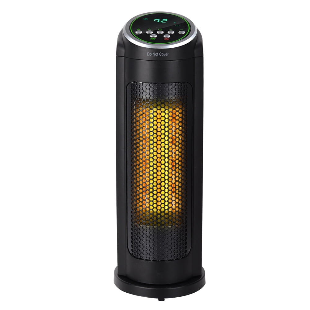 Space Heater with Timer, 1500W/1000W Portable Electric PTC Ceramic Heaters  with Thermostat, Tower Space Heater with Remote Control for Office,  Overheat and Tip-Over Protection, 3 Heat Settings, L2758 - Walmart.com
