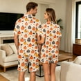thumbnail image 5 of Halloween Pajamas Women Casual V Neck 2 Piece Lounge Sets Matching Shorts Set Cute Plus Size Pjs, 5 of 6