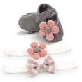 thumbnail image 3 of asdoklhq Baby Shoes,Baby Girls Cute Soft Boots Soft Crib Toddler Boots Kid Shoes with 2PC Headband, 3 of 6