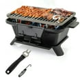 thumbnail image 2 of Topcobe 100% Cast Iron Hibachi Grill with Grill Grate Lifter, Outdoor Patio Furniture, 2 of 7