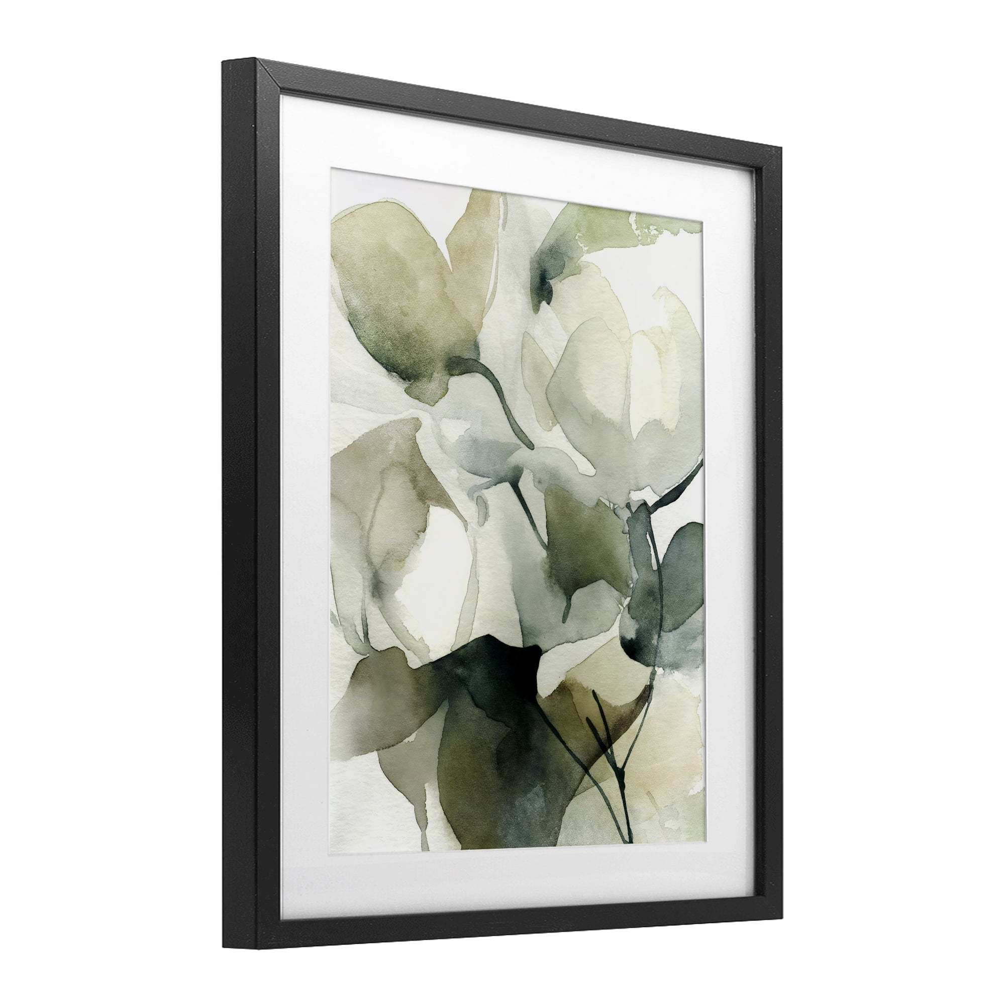 Stupell Industries Flowing Floral Branches Black Framed Print Under Glass, design by Svetlana Aleynikova