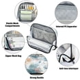 thumbnail image 4 of Standing Pencil Case with Base Large Capacity Stationery Pouch Pen Bag with Zipper for Women Men Watercolor Ink Splashes Pattern, 4 of 7